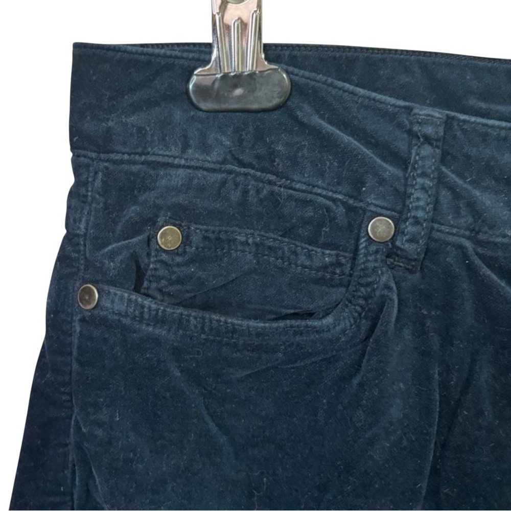J. McLAUGHLIN Watson Slim 5-Pocket Stretch Blue Velvet Pants Size 12 - Picture 5 of 10